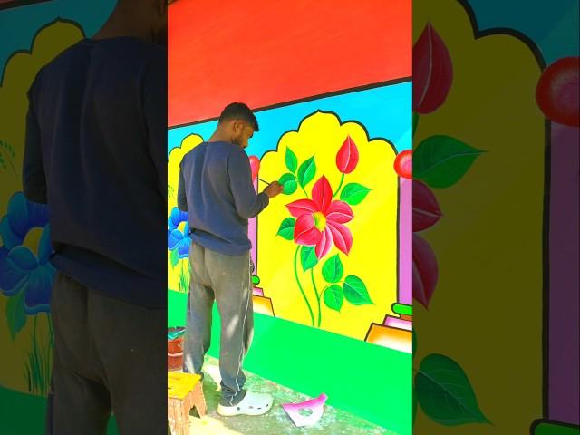 Santal home decoration Wall painting ️ reels video #painting #newsantaliromanticlovestorysong