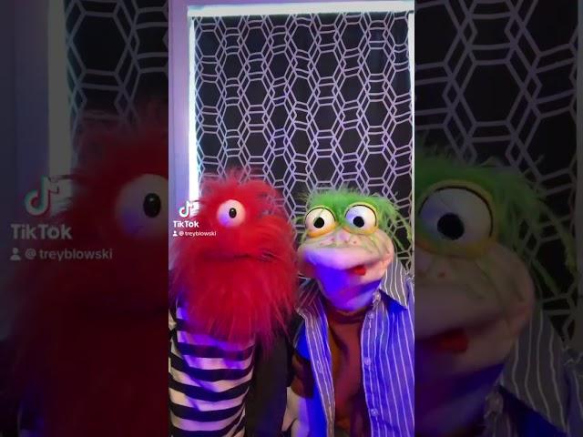 4 puppets one motorcycle