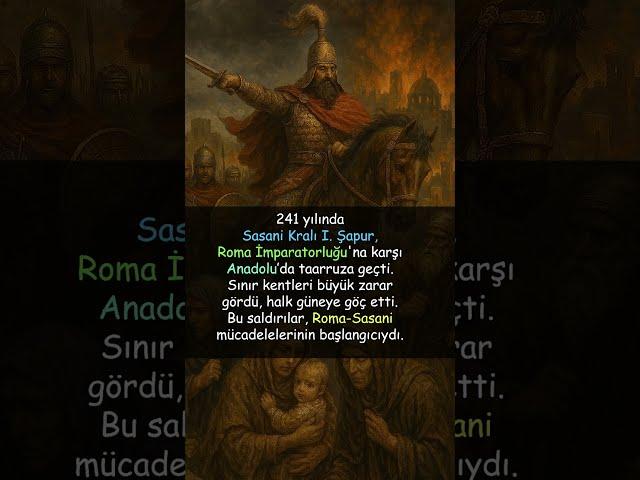 Sasani-Roma Mücadelesi ve I. Şapur’un Anadolu Seferi  #tarih #savaş #romaimparatorluğu