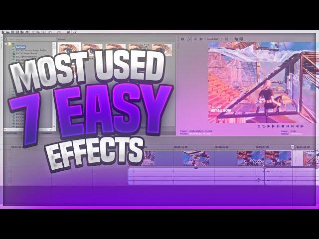 Most Used Fortnite Montage Effects