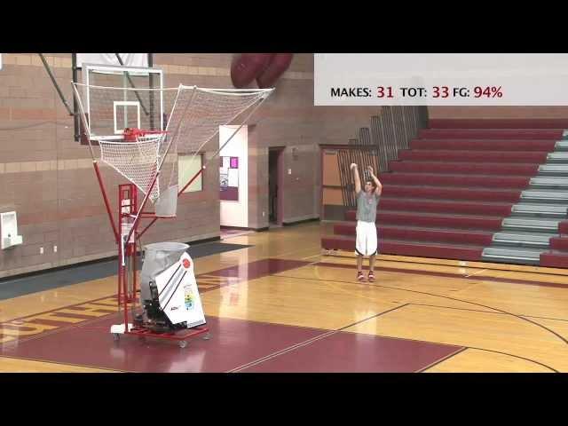 Basketball Shooting Machine - The Gun - Jon Diebler on the 8000 Series Gun