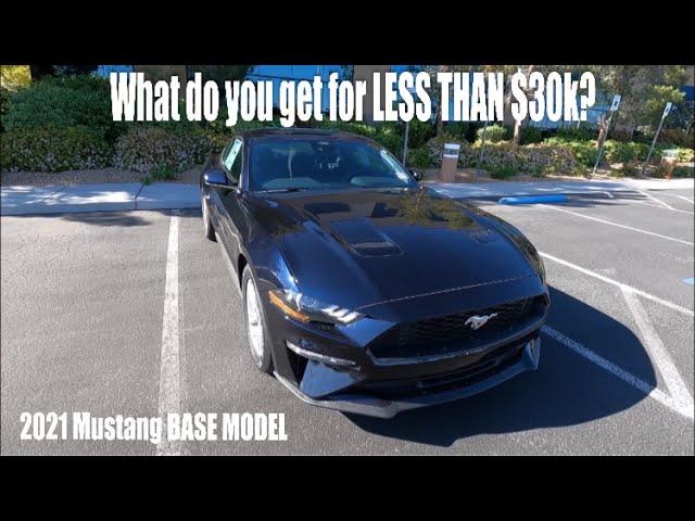 2021 Mustang EcoBoost BASE Review + Drive | NEW Standard Features!