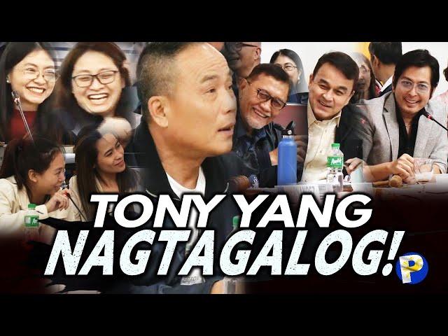 Tony Yang nagTagalog -maang-maangan na hindi nakakaintindi! Alice Guo at Cassandra Ong nag-chinese!