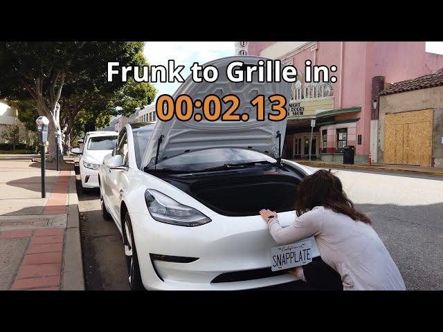 SnapPlate - Frunk to Grille Faster Than Ludicrous