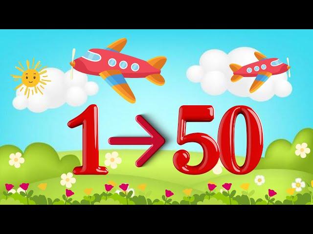 COUNTING FUN! Learn Numbers 1 to 50 with Me! 123 Numbers | 1 to 50 Numbers Song | Counting 1-50