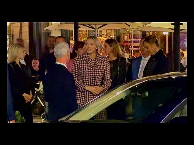 PRINCESS OF MONACO CHARLENE VISITED CAFE DE PARIS / LUXURY LIFESTYLE & BEST CARS