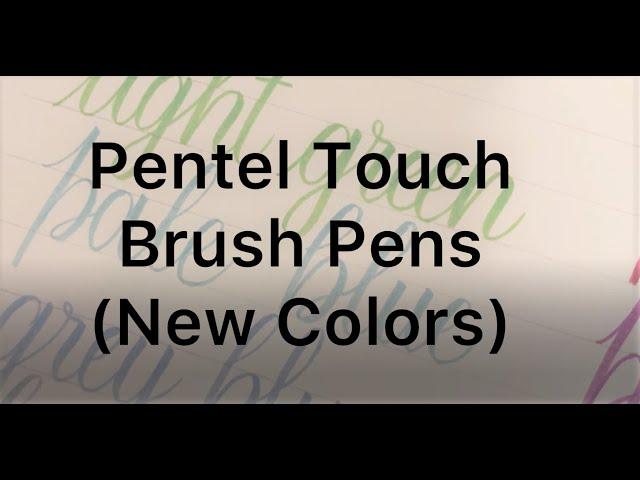 Pentel Fude Touch Brush Sign Pen|More Colors|Hand Lettering for beginners|Brush Calligraphy