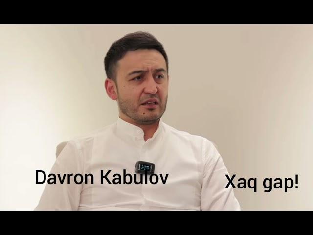 Davron Kabulov xaq gapni ayti Botir Qodirov xaqida!!