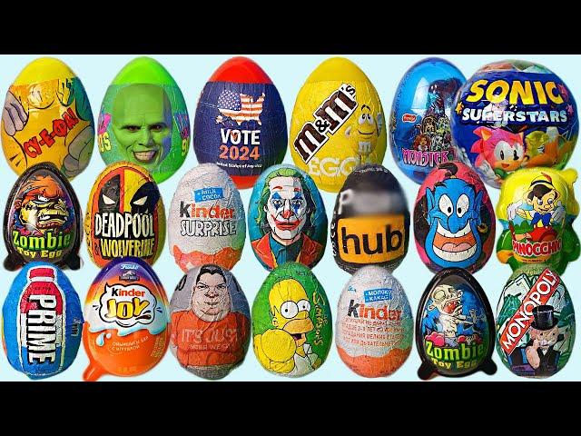 20 Surprise Eggs, Surprise ASMR USA Vote Joker 2 Prime Disney Sonic