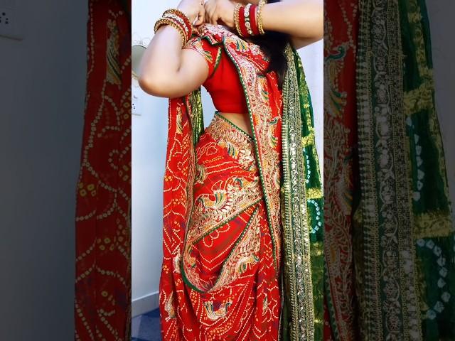 Saree Style with Dupatta ️ #beautynstyle #sareedraping #draping #drapingstyle