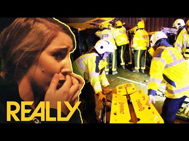 Paramedics Breakdown After Horrific Road Accident | Ambulance