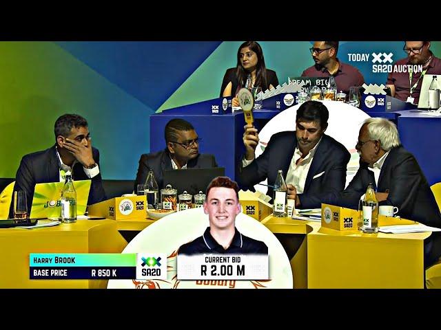 Harry Brook New Csk Player  CSA T20 League Auction Live Update