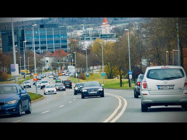 4K Driving In Germany -Ravensburg City  Baden Württemberg-Beautiful Video