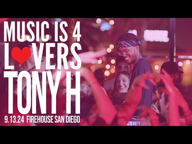 Tony H at Music is 4 Lovers [2024-09-13 @ Firehouse, San Diego] [MI4L.com]