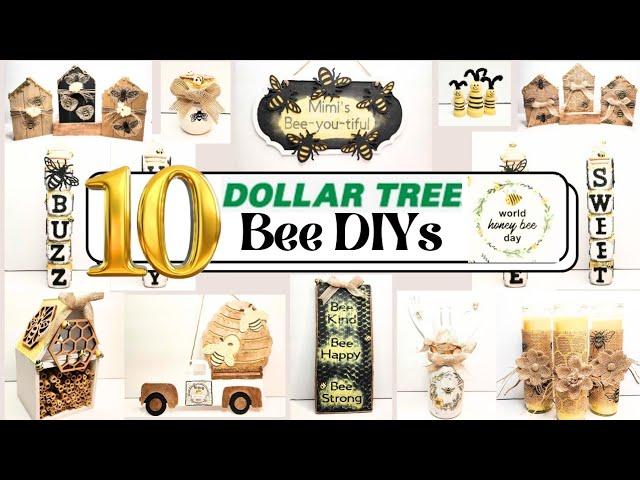 10 *Must See* Dollar Tree 'World Honey Bee Day' Bee DIYs // Quick & Easy Kitchen DIY & Home Decor