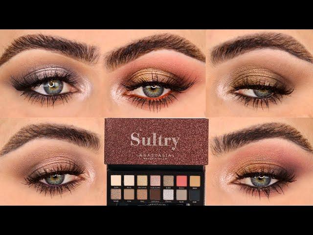 5 LOOKS 1 PALETTE | FIVE EYE LOOKS WITH THE SULTRY PALETTE BY ANASTASIA (ABH) | PATTY