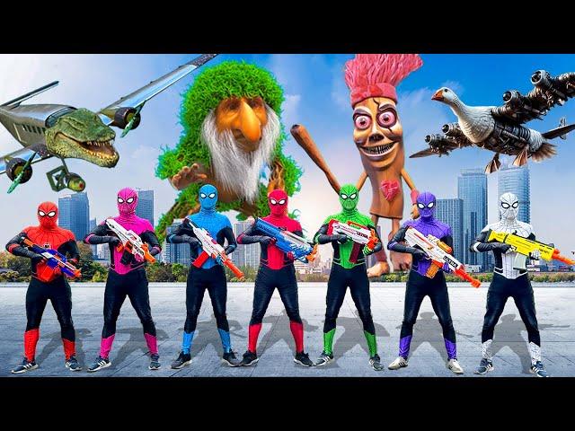 Superhero’s Story | TEAM SPIDER-MAN vs Team Brainrot in EPIC Battle..? | Follow Me