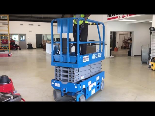 19 Foot Genie Scissor Lift at Rental Works