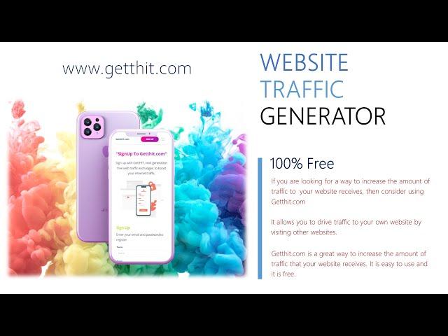 Boost Your Website Traffic Instantly with Getthit's Free Website Traffic Generator