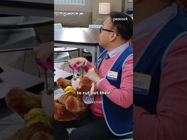 You don't have to cut out their eyes???? - Superstore