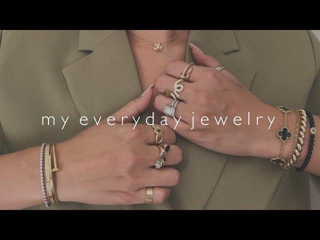 MY EVERYDAY JEWELRY 2024 | ft. VCA, Cartier, Kinn Studios, David Yurman, Maria Tash, Porter Lyons