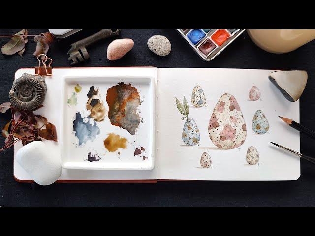 HAPPY EASTER - Speckled Egg Tutorial @lilymoonart