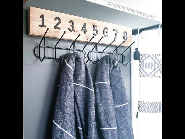 Here's the Dollar Tree DIY Rustic hooks in our camper that y'all asked about 