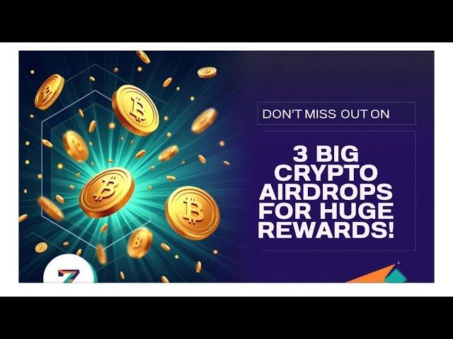 3 Big Crypto Airdrops In 3 Minutes  | Free Crypto Earning | #cryptoairdrop #crypto