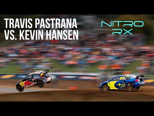 Travis Pastrana vs. Kevin Hansen | Nitro Rallycross Battle Bracket Round 2 Day 1