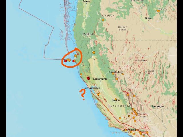 Earthquake activity continues in Northern California. Cascadia Tremor as well. Wednesday update