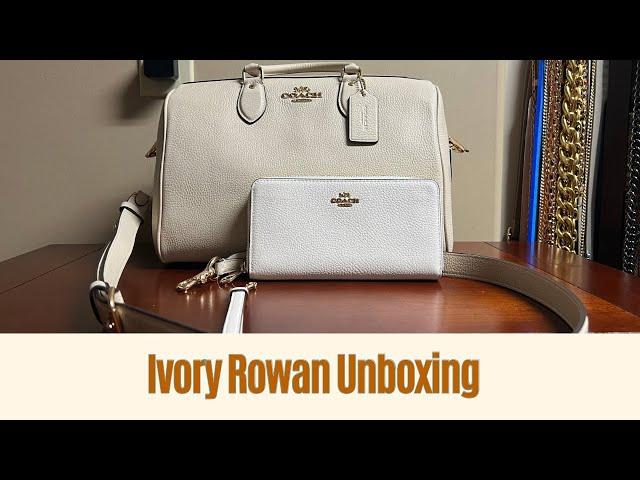 ‼️Coach Large Rowan in Ivory Unboxing‼️​⁠@contentwithcandace #coachoutlet