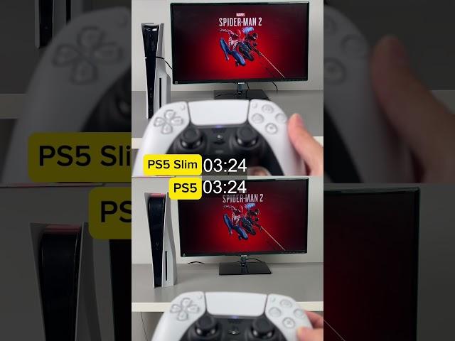 PS5 vs PS5 slim opening games speed test. #ps5  #ps5slim  #playstation  #glistco