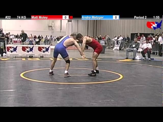 FS Qualifier 74 KG: Matt Moley vs. Andre Metzger Champ. Round 1