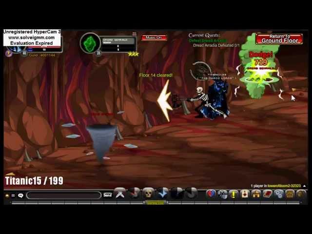 AQ Worlds "Defeat Dread Arradia" (Quest)