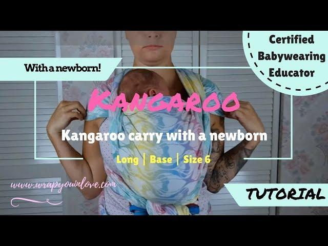 Babywearing basics (newborn) - kangaroo carry