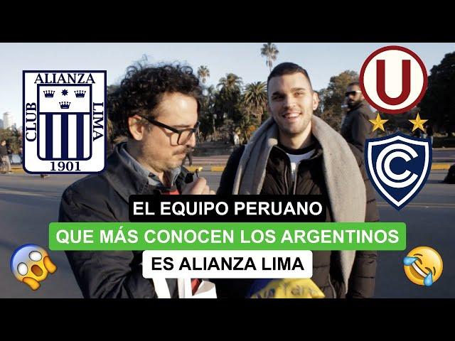 El equipo peruano que más conocen los argentinos es Alianza Lima 