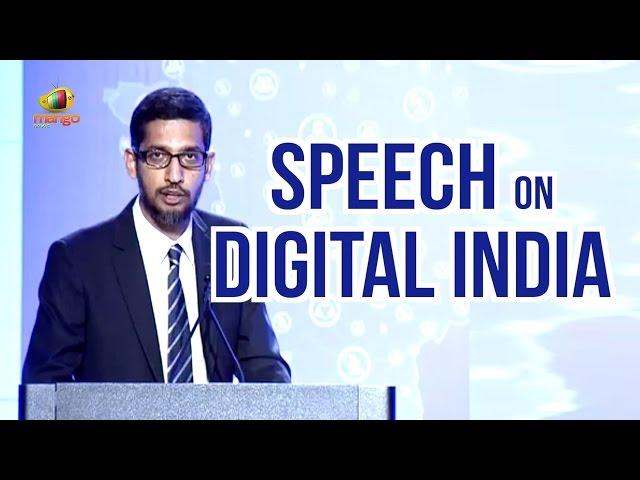 Google CEO Sundar Pichai Speech On Digital India | PM Narendra Modi US Tour | Mango News