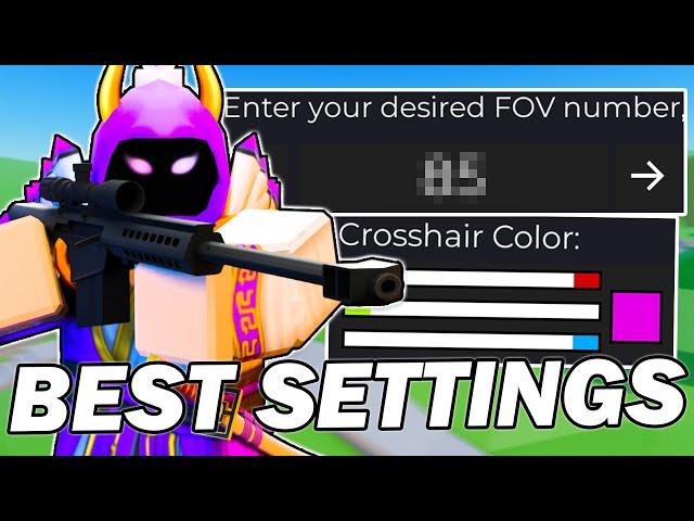 My BEST Roblox Arsenal Settings, CUSTOM CROSSHAIR and LOCKER! (2024)