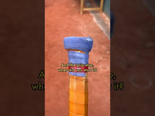 Richard Gasquet's weird racket handle #tennis (Full interview on Tennis Legend Podcast)