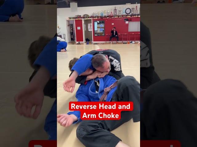 Reverse Head & Arm choke #bjj #jiujitsu #grappling #chokes
