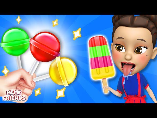 Ice Cream and Lollipop Song | Ice Cream Machine Song  | ME ME and Friends Kids Songs