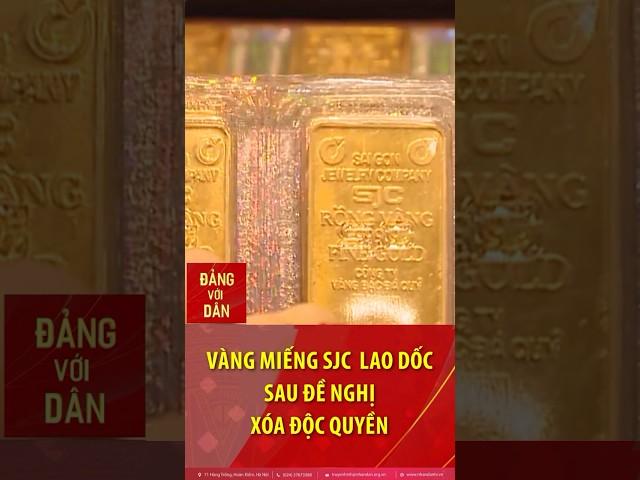 Giá vàng SJC lao dốc sau đề xuất bỏ độc quyền vàng miếng