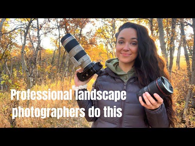 Professional landscape photographers do this and beginners don't