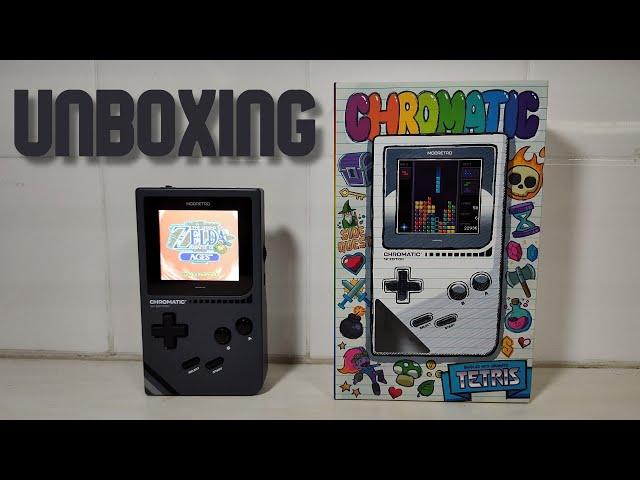 Modretro Chromatic unboxing and gameplay