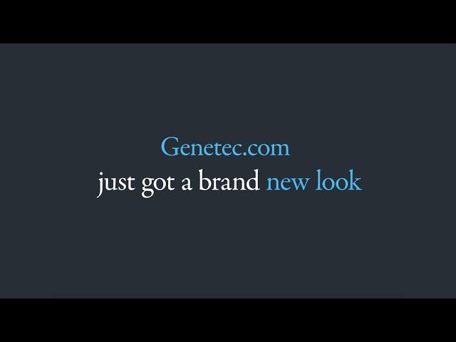 Visit the new Genetec.com