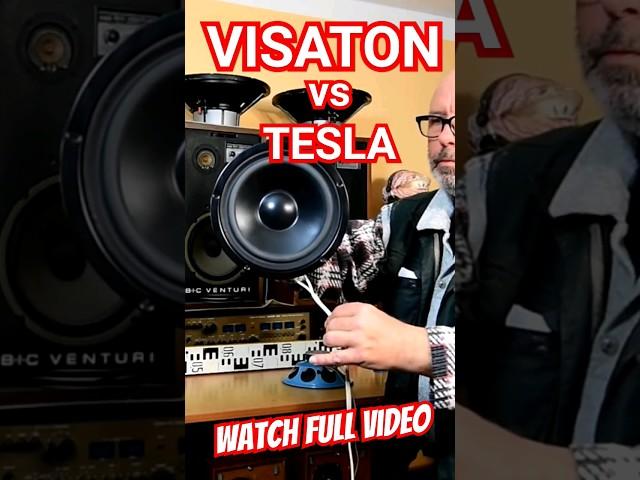 VISATON #woofer #speaker vs #tesla @Angelicaaudio