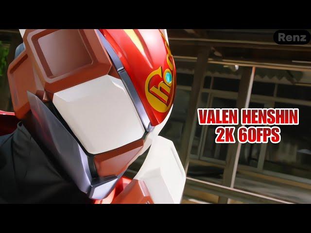 Kamen Rider VALEN First Henshin [仮面ライダーヴァレン 初代変身] | HD 60FPS