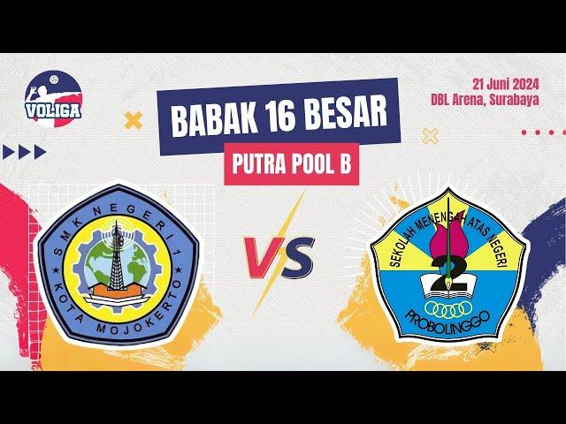 LIVE | SMKN 1 KOTA MOJOKERTO VS SMAN 2 PROBOLINGGO (VOLI PUTRA) | JTV VOLIGA 2024