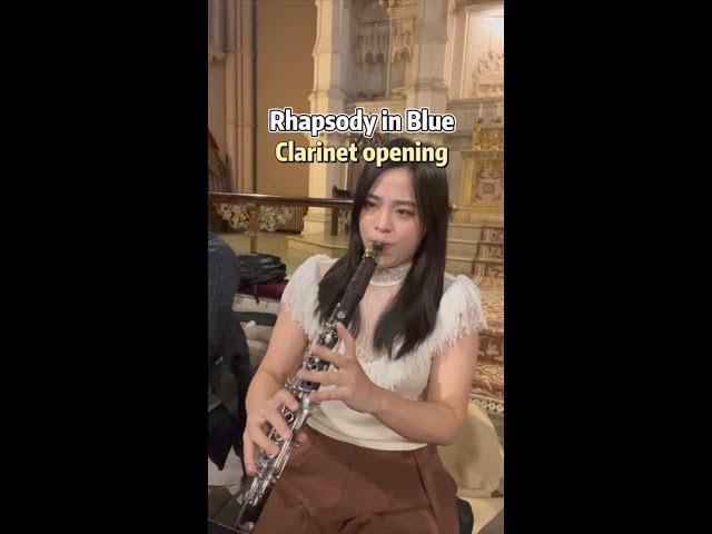 Gershwin Rhapsody in Blue Clarinet opening—Clarinet by Yu-Ting Cheng