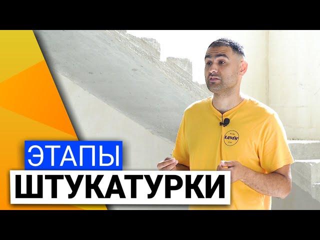 Этапы штукатурки стен | Установка маяков